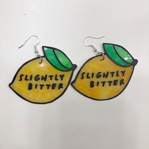 Slightly bitter 🍋 handmade earrings